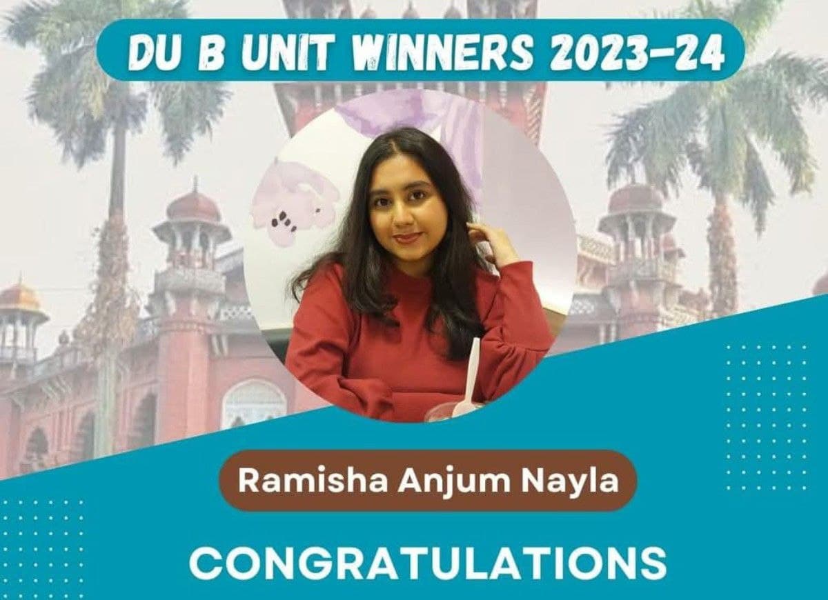 Ramisha Anjum Nayla — DU B Unit Winner 2023-24